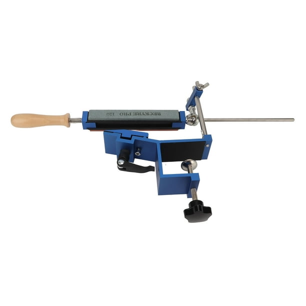 Sistema afilador de cuchillos de cocina con 4 piedras de afilar, profesional, de ángulo fijo, de acero inoxidable