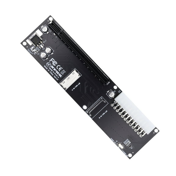 CY 8x Oculink SFF-8612 8611 to PCIE PCI-Express 16x Adapter with ATX 24pin Power Port for Mainboard Graphics Card