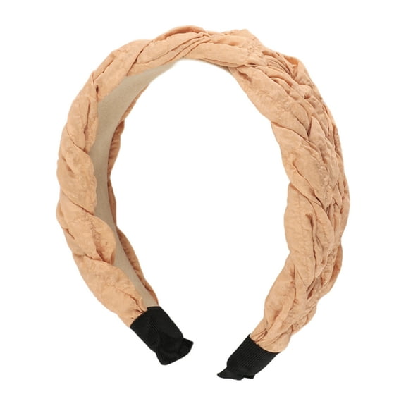 1 Pc Elegant Five-strand Braid Wide Hairband for Women for Girls 6.69"x4.72" Orange