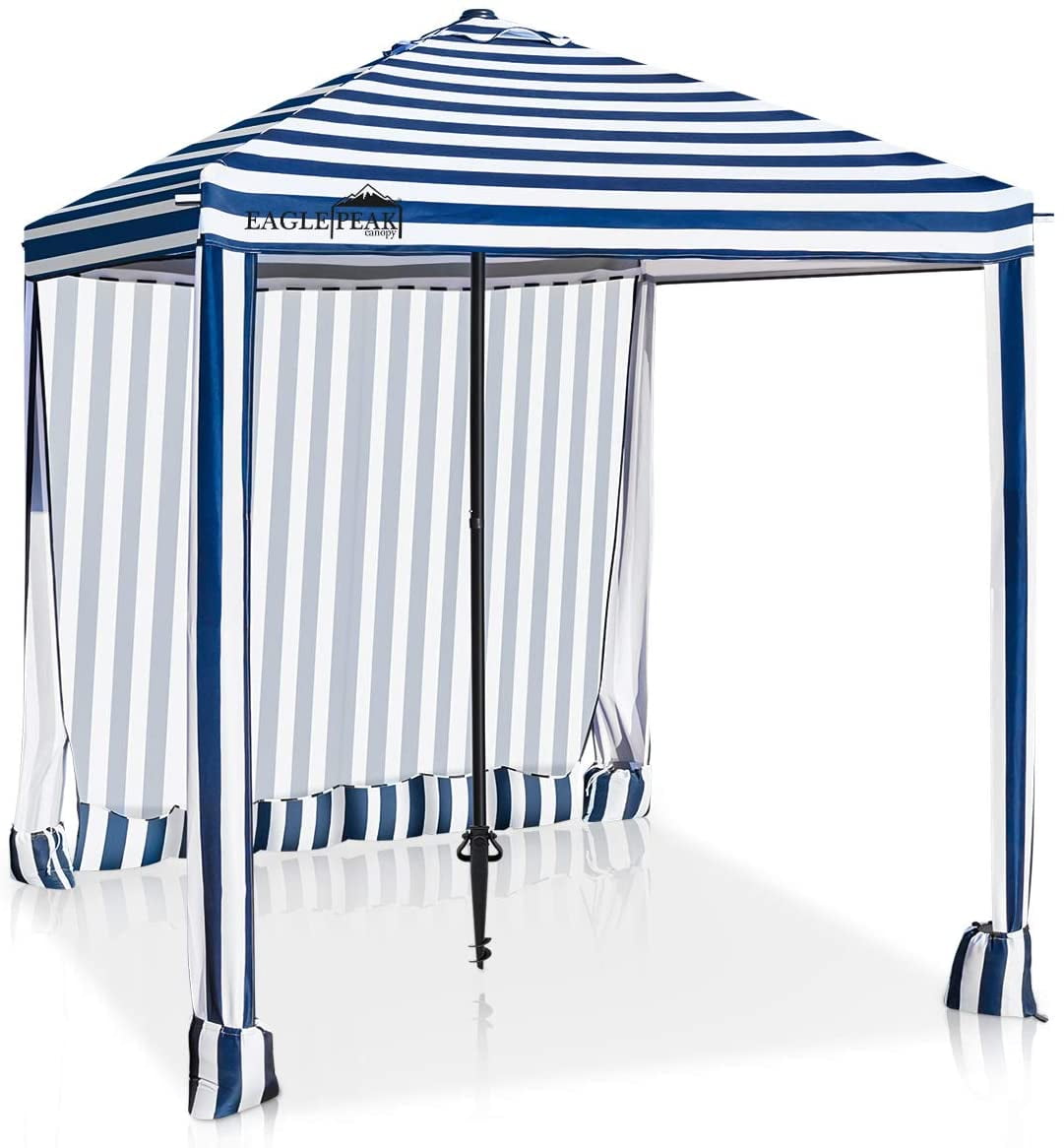 Rio Portable Sun Beach Shelter Canopy Shade Navy Orange Tent Cabana Umbrella for sale online 