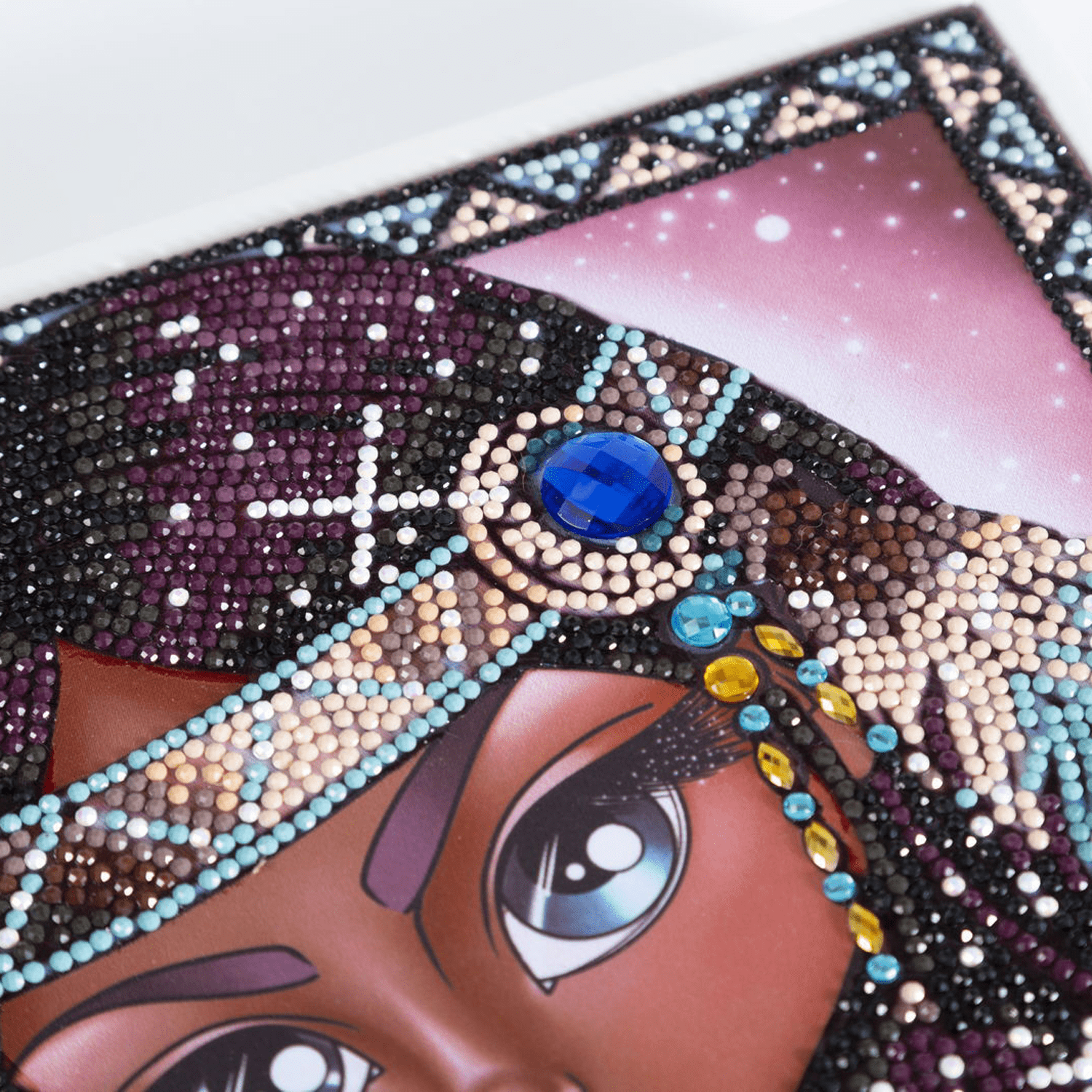 Diamond Dotz Indian Girl with Wolf Diamond Painting Kits for Adults - Diamond Art Kits a Relaxing Creative Craft Kit with Dotz Gems 15.8x11.8