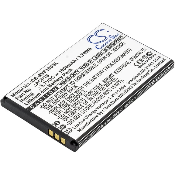 1000mAh ACF18, ACF18V2 Battery for Archos F18