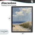 thumbnail image 4 of Stupell Industries Coastal In The Dunes By The Sea Black Floating Frame Canvas Art, 17 x 21, by Petals Prints Design, 4 of 8