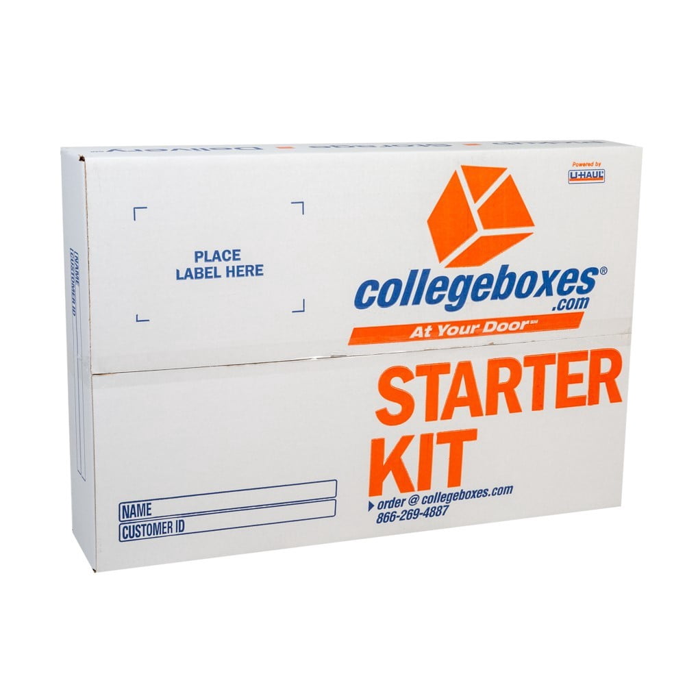 U-Haul Collegeboxes College Student Moving & Shipping Kit - Includes 5 Heavy-Duty 24" x 16" x 18" Boxes, 1 Roll of Tape, 10 Shipping Label Pouches, 5 Zip Ties, and 1 Marker
