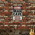 thumbnail image 3 of Metal Decorative Signage, 12 x 8 inches, Funny Man Cave Sign, Bar Beer Wall Decor, Personalized Gifts, 3 of 13