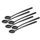 thumbnail image 3 of 8 cucharas de helado cucharas de bebida largas acero inoxidable negro 22 cm de largo Afortunado Sencillez, 3 of 5