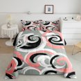 thumbnail image 2 of Homewish Teens Geometric Swirl Stripes Bedding Comforter Set 2pcs,Abstract Watercolor Graffiti Twin Comforter Sets Microfiber,Vintage Aesthetic Breathable Bedding Set,Luxury Bedroom Decor,Reversible, 2 of 8