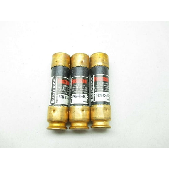 LOT 3 COOPER BUSSMANN FRN-R-45 FUSETRON 45A AMP 250V-AC FUSE D463015