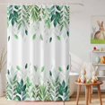 thumbnail image 6 of Shower Curtain Green Leaves Watercolor Shower Curtains for Bathroom Decor, Waterproof Polyester Shower Curtain Set with Hooks, Extra Long 72" x 84" Leaf Plant, 6 of 9