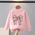 thumbnail image 4 of CYRBOKO Sweaters for Girls, Winter Warm Long Sleeve Soft Casual Knitted Tops Pink Size 7-8 T, 4 of 6