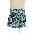 thumbnail image 2 of zdhoor Kids Girls Rash Guard Bikini Bottoms Leaf Pattern Swim Skirts Sun Protection Summer Beach Pink Lily 12, 2 of 7