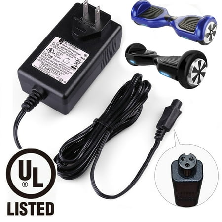 Universal Hoverboard Charger - Lithium Battery Charger for Razor Hovertrax 2.0, SWAGWAY X1, SWAGTRON T1 T3 T6, Self-balancing Hoverboard, Output 36V - 42V