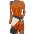 thumbnail image 2 of sovlvnd Womens Summer Dresses Geometric Printed Elegant Camisole Round Neck Dress Womens Tank Dresses Casual Summer Plus Size Summer Dresses, 2 of 5