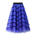 thumbnail image 2 of Txlixc Falda de TUL de estilo femenino de longitud media Txlixc  moda, 2 of 3