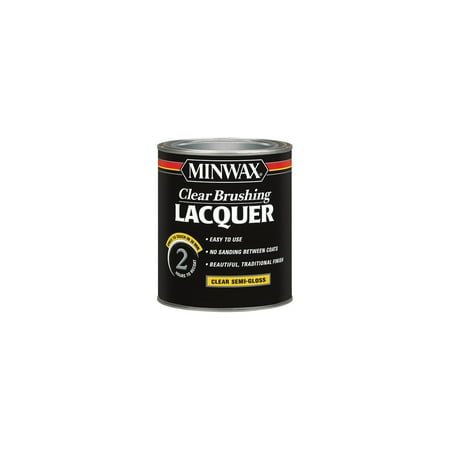 Minwax® Clear Brushing Lacquer Semi-Gloss 1-Qt (Best White Gloss Paint For Wood)