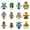 12pcs Robots, variant on Wrapables Diamond Art Kits, 5D Gem Painting DIY Arts & Crafts Stickers, 12pcs Vehicles