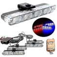 thumbnail image 3 of 16 LED Red Blue Car Strobe Flash Light 12V Police Warning Flashing Lamp + Remote, 3 of 4