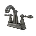 thumbnail image 1 of Robinet 4 Po. Anglais Classique Poignée Unique avec Robinet de Lavabo, Nickel Satiné, 1 of 1