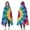 Colorful Tie Dye, variant on Wearable Blanket,Colorful Rainbow Tie Dye Spiral Pattern Hooded Wearable Flannel Blanket for Adults & Teens,Winter Poncho Shawl Wrap Cape Cozy Anti-Pill,50"x60"