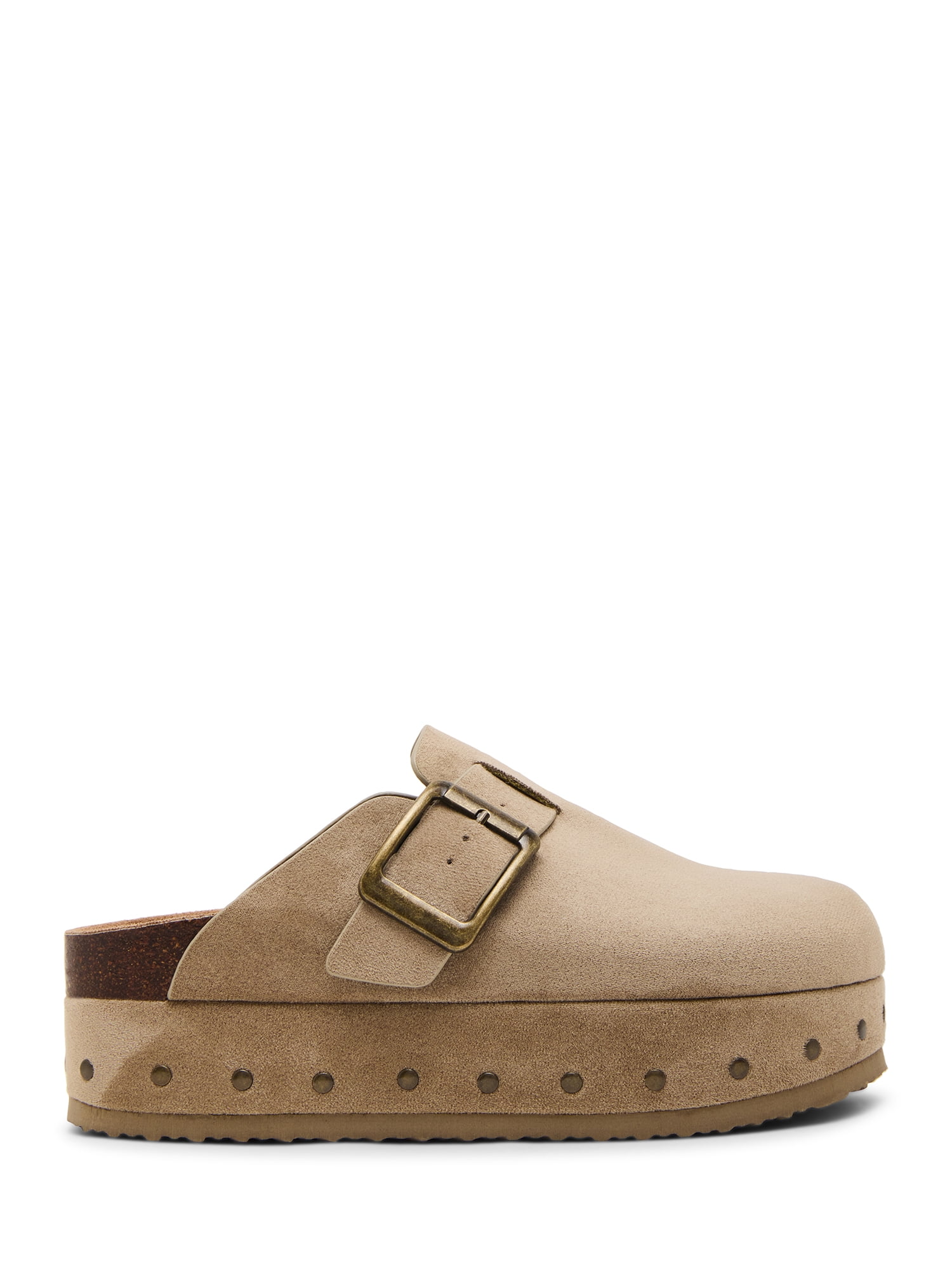 Madden Girl Women's Luna Faux Suede Platform Clogs
