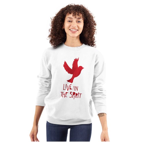 Live Jesus Christ Peaceful God Love Sweatshirt for Men or Women Brisco Brands S