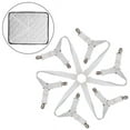 thumbnail image 2 of Correas de soporte para sábanas de 6 lados, ajustables, antideslizantes, prácticas sábanas elásticas, sujetadores ajustables para colchones, clips para sábanas ajustables para redondo/cuadrado, 2 of 4