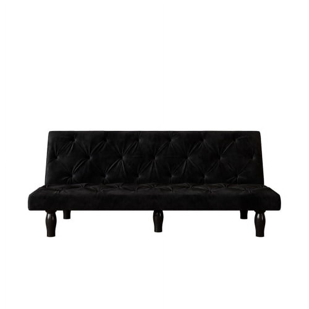 Leumius Modern Velvet Fabric 66" Upholstered Futon Sofa Bed