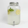 thumbnail image 4 of Dispensador De Bebidas Transparente, Vitrolero Estilo Mason Vidrio con Tapa Acero Inoxidable y Llave Plástico, Capacidad 8 Litros, 4 of 7