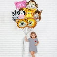 thumbnail image 3 of Toystoory 1 pieza de globos de papel de aluminio de animales grandes, globo temático de fiesta destacado de cumpleaños, decoración de cebra, Tigre, Kits de decoración para fiestas No.09 Toystoory HA002737-09, 3 of 6