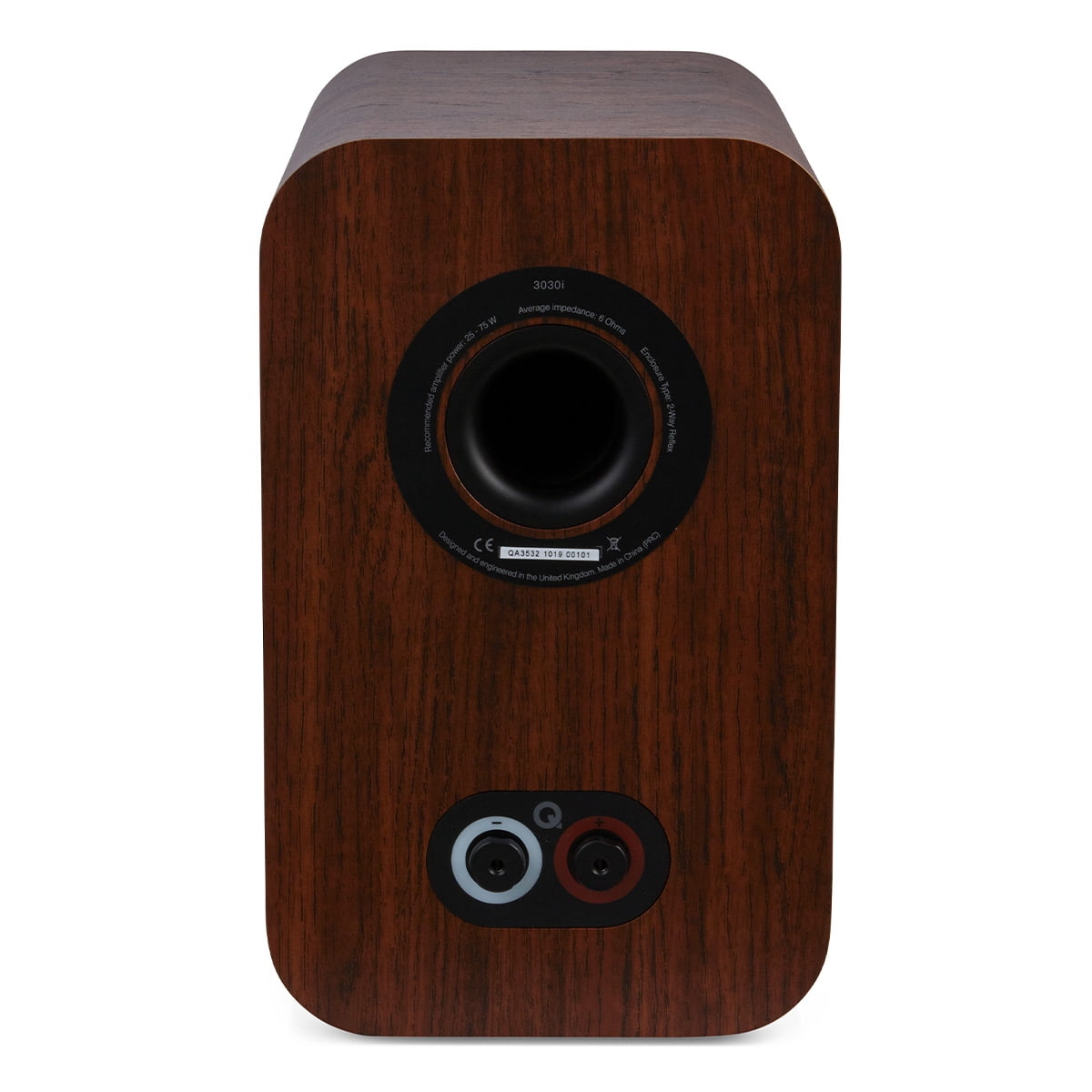 Q Acoustics 3030i Bookshelf Speaker - Pair (Walnut)