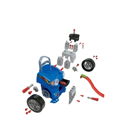Kid Connection Take-Apart Car Engine and Racetrack Play Set, 37 (Best Race Track For 4 Year Old)