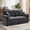 Dark Grey, variant on GEEYOO Loveseat Sofa for Small Spaces with 2 Pillows,Modern Chenille Deep Seat Couch for Living Room,Assembly Required,Brown