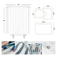 thumbnail image 7 of Fashion Perfume Shower Curtain Set Pink Rose Flower Modern Woman Girl Home Bathroom r Non Slip Rug Bath Mat Toilet Lid Cover, 7 of 7