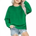 thumbnail image 2 of Bnwani Toddler Sweatshirt Crew Neck Fleece Sweatshirt Plain Tops Sweater Pullover, 2 of 6