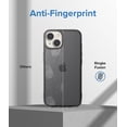 thumbnail image 4 of Ringke Fusion [Anti-Fingerprint Technology] Compatible with iPhone 14 Case 6.1 Inches, Protective Sturdy Back Shockproof TPU Bumper Translucent Smudge Proof Cover for Women, Men - Matte Smoke Black, 4 of 11