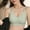 Green, variant on Amidoa Wireless Womens Bras Mesh Beige Push-up Solid Seamless Bandeau Women's Lingerie L