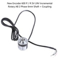 thumbnail image 2 of New Encoder 600 P / R 5V-24V Incremental Rotary AB 2 Phase 6mm Shaft + Coupling, 2 of 4