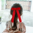 thumbnail image 2 of ELAYARD 3-Pack Red Hair Bows for Girls, Ribbon Bowknot Hair Clips Barrettes, Perfect Accessories for Toddlers, Teens, Xmas & Valentines, 2 of 7