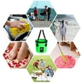 thumbnail image 3 of Water Bucket Folding PVC Carrier Wash Basin Traveling Camping Fishing Boating Reusable Organizer Container, 3 of 7