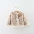 thumbnail image 3 of FDDMis Winter Jackets for Teen Girls Kids Fleece Jacket Puffer Jackets Kids Christmas Outfits Newborn Baby Girl Clothes Winter Toddler Boy 3t Clothes, Brown 12-18 Months, 3 of 5