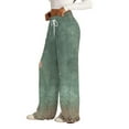 thumbnail image 5 of Bovemsi Wide Leg Pants Woman Women's Summer Leisure Fashion Lacing Solid Color Waist Casual Travel Pants, 5 of 9