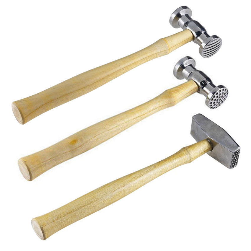 Texturing Metal Hammers Set 3 Pcs 6 Patterns Texture Hammer Jewelry