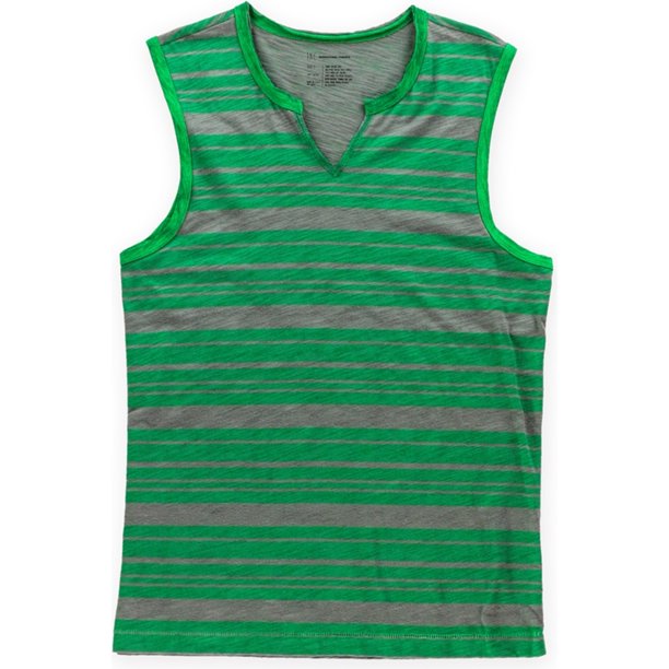 Camiseta con adornos de rayas para hombre de INC, gris, pequeña I-N-C Camiseta adornada