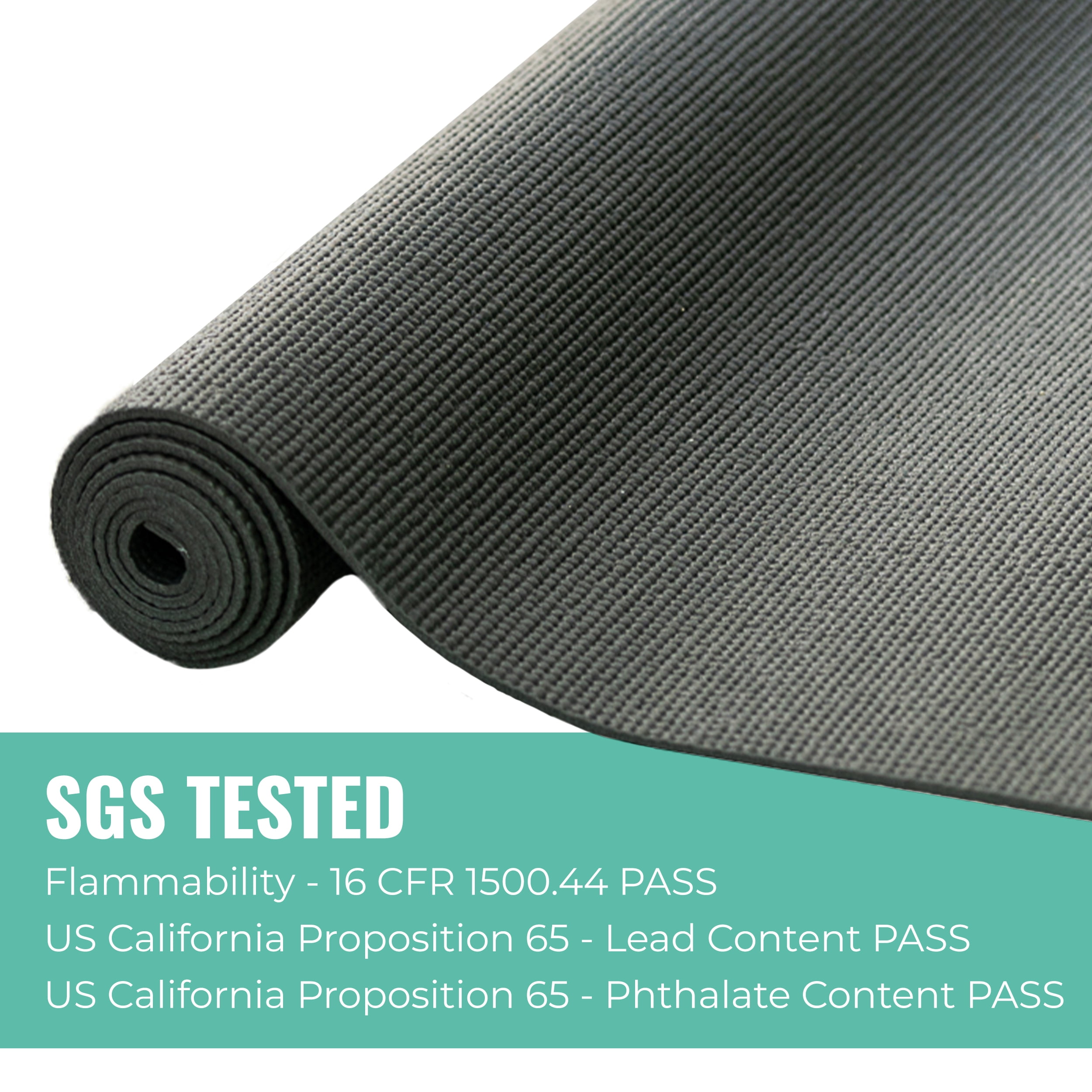 Upward Fit 10 Pack Bulk Yoga Mats with Carrying Straps, 68 x 24 Inches, 4mm Thick, Assorted