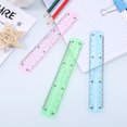 thumbnail image 2 of KAKOWELY 12 Pcs Plastic Transparent Rulers School Students Stationery Office Measuring Ruler 15CM Random Color,6.69"X1.18"X0.08", 2 of 4