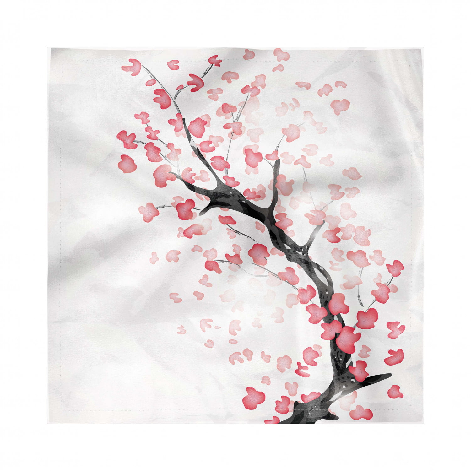Ambesonne Country Place Mats Set of 4 Washable Fabric Placemats for Dining Room Kitchen Table Decor Multicolor Image Blooming Japanese Cherry Tree Sakura on The Lake Soft Romantic Culture Print