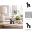thumbnail image 6 of Textured Horse Pottery Figurine for Home Decor - Whimsical Sculpture for Bathroom, Office, Room and Living Room Accent Piece - Decorative Ornaments for Shelf or Coffee Table Display - 7", Black, 6 of 13