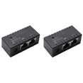 thumbnail image 1 of 2X Répartiteur Poe Injecteur Poe Rj45 Dc 5.5mm x 2.1mm Entrée Injecteur Poe Passif Adaptateur Connecteur (Noir), 1 of 7