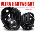 thumbnail image 2 of Franklin Sports Tee Ball Guante - Guante de campo juvenil para diestros - Guante de béisbol de cuero sintético MLB - Guante listo para jugar (RTP) - Tiro a mano derecha de 9.5 pulgadas - MLB negro con, 2 of 5