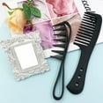 thumbnail image 3 of Wide tooth comb, 2 Packs Large Curl Comb for Long Wet and Curly wavy hair, Shark tooth wig combs For Men and Women, Heat Resistant & Anti-Static Styling Comb, 3 of 5